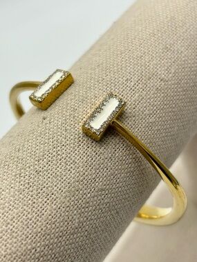 Kate Spade Raise the Bar Gold Hinged Bangle Bracelet
